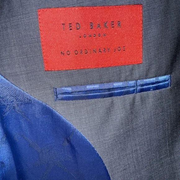 Ted Baker London Gray Suit with Notched Lapel